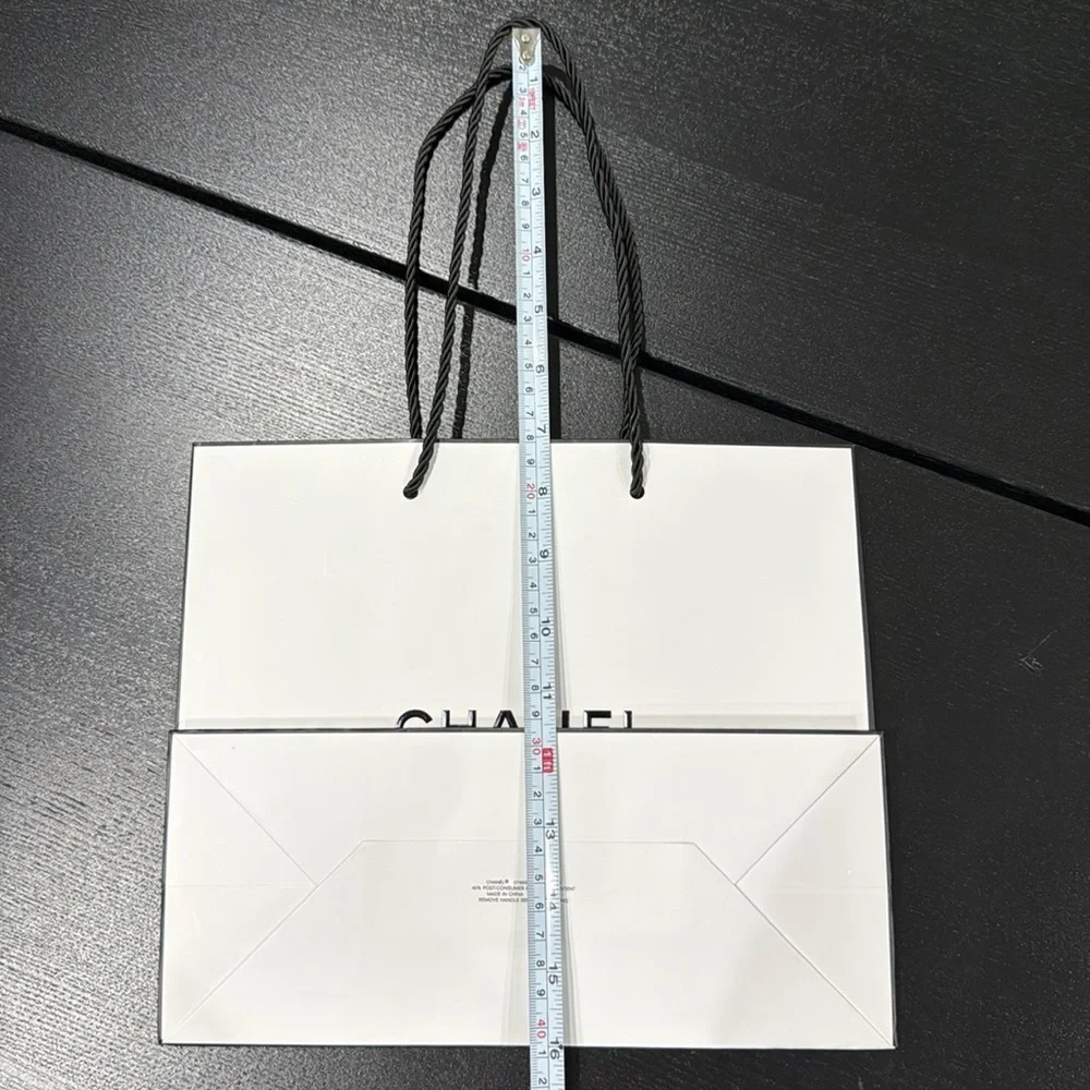 Chanel Classic White Shopping Gift Display Bag